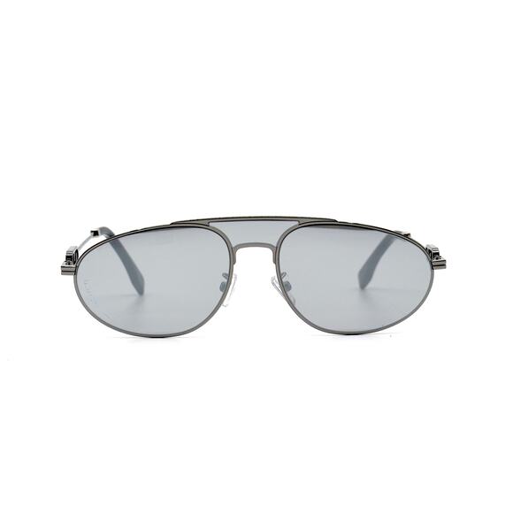 FENDI FE40072U 14C GREY SILVER MIRROR AUTHENTIC SUNGLASSES - Picture 2 of 11